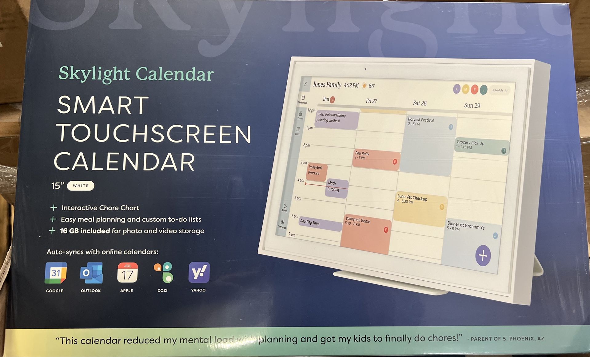 skylight calendar smart touch screen calendar