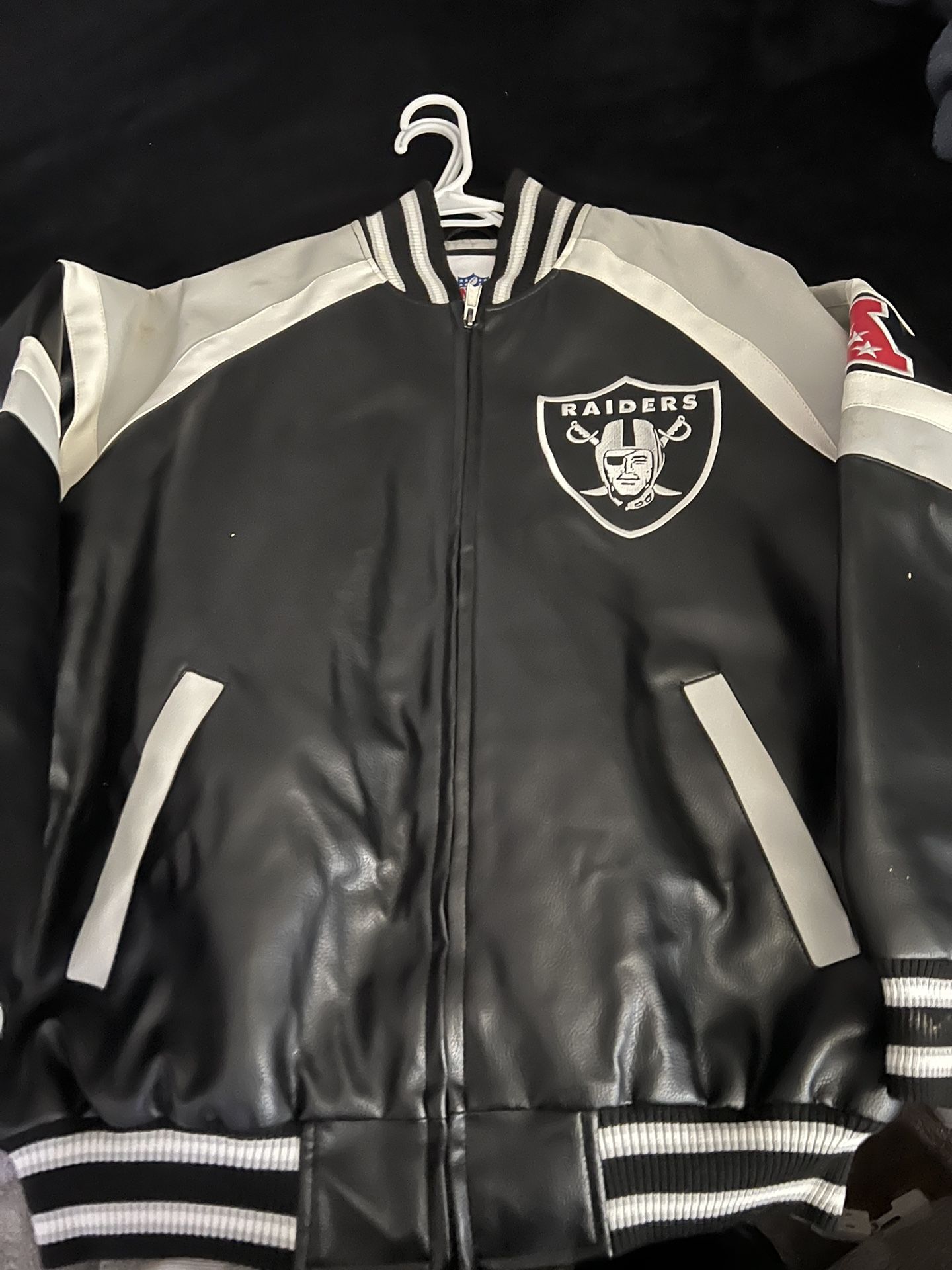 NFL OAKLAND RAIDERS GIII Full Zip AFC Patch Jacket