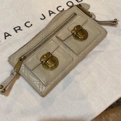 Marc Jacobs Wallet Purse Long Wallet Beige Woman Authentic Used Y249