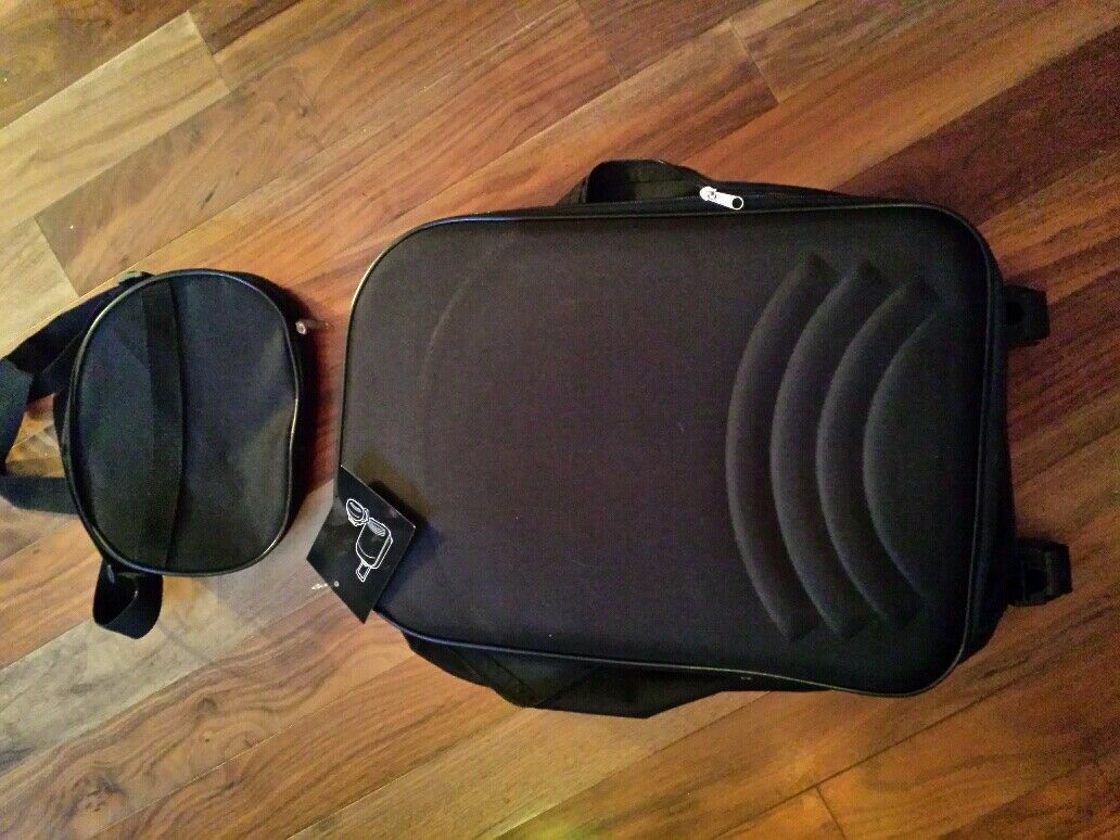 Macy's Black Carry On Luggage With Small Bag New