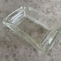 Vintage Glass Ashtray 