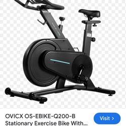 OVICX OS-EBIKE-Q200-B Stationary Exercise Bike