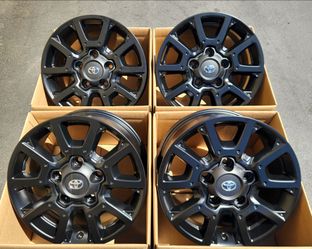 18" Toyota Tundra Sequoia New Satin Black OEM Rims