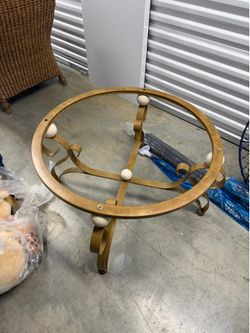 Glass coffee table
