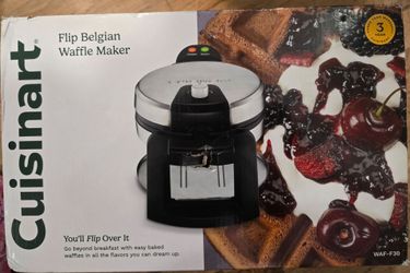 Cuisinart Round Flip Electric Belgian Waffle Maker