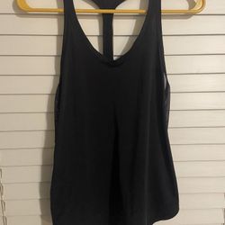Lululemon Tank Top Womens 6 Black Run Off-Route Racerback Mesh 