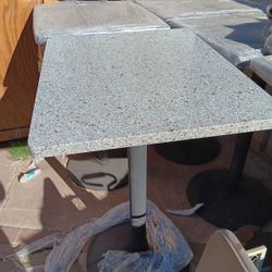 Marble Table With Steel Base
