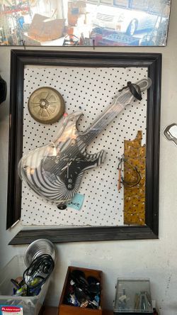 Neon Guitar Clock