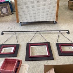 Iron 3 Piece Hanging Picture Frame Set -DIY