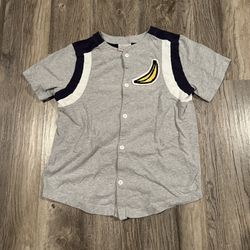 Hanna Andersson Banana Button Up Shirt Jersey. Size 10 (140). Go Bananas 00.