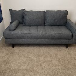 Tuffted ,Grey, Left Arm Love Seat