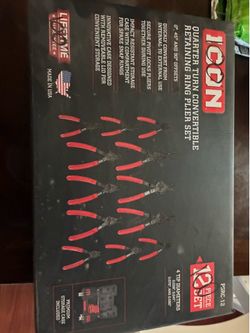 ICON 12 PIECE SET:QUARTER TURN CONVERTIBLE RETAINING RING PLIER SET