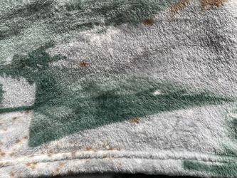 50”x60” Green, Grey, Brown Plush Throw Blanket