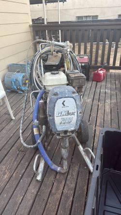 Gas paint machine