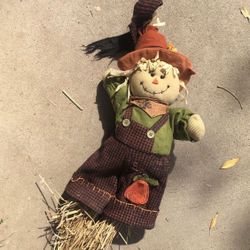 Scarecrow Broom Decoration 