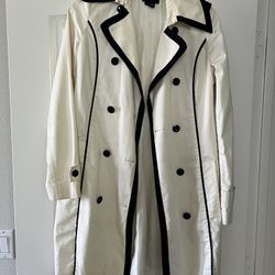 Guess By Marciano Black And White Trench Coat