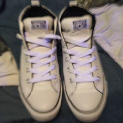 White Leather Chuck Taylor