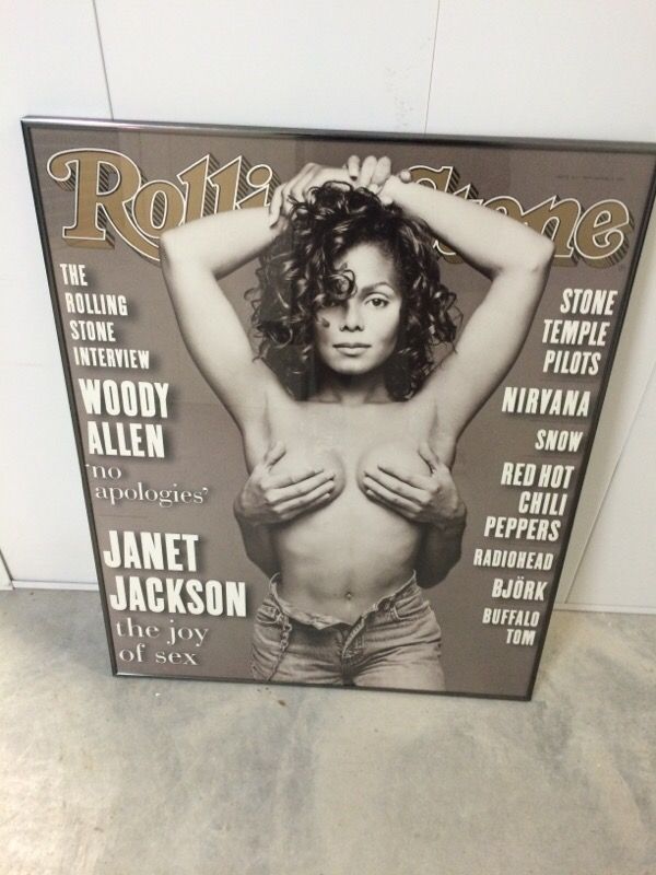 Janet Jackson: Professionally framed Rolling Stone Poster