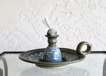 Hand-Thrown Oil Lamp