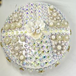Crystal Adorn Boxes, Handmade, One Of A Kind. 