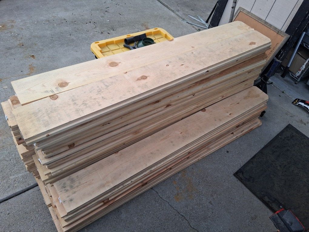 Cedar Dog Ear Fence Planks