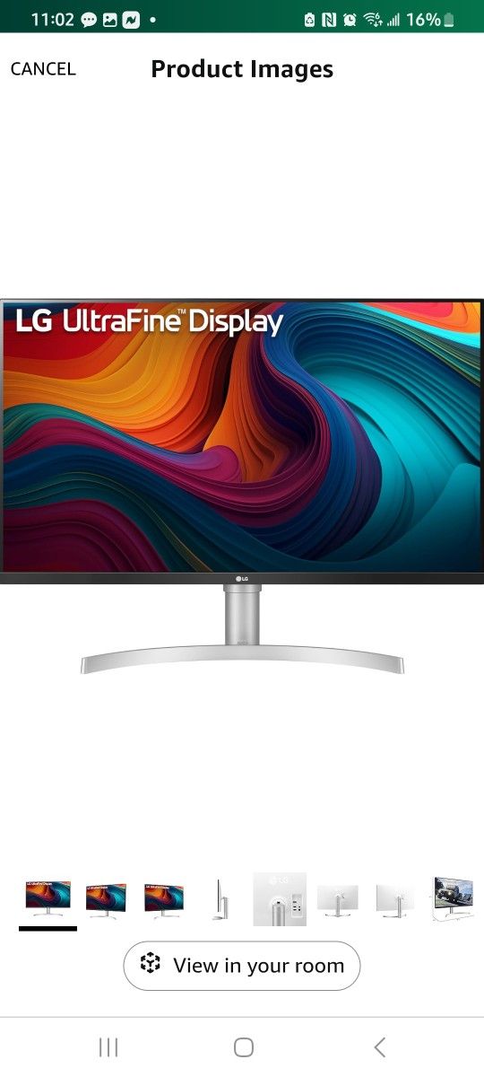 LG 32UN550-W Monitor 32" UHD