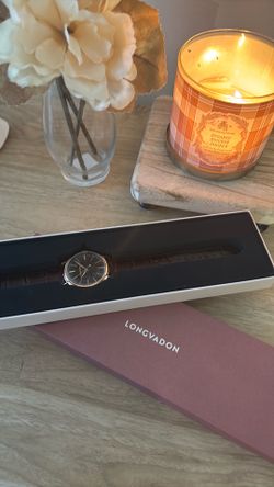 Longvadon watch, brown leather