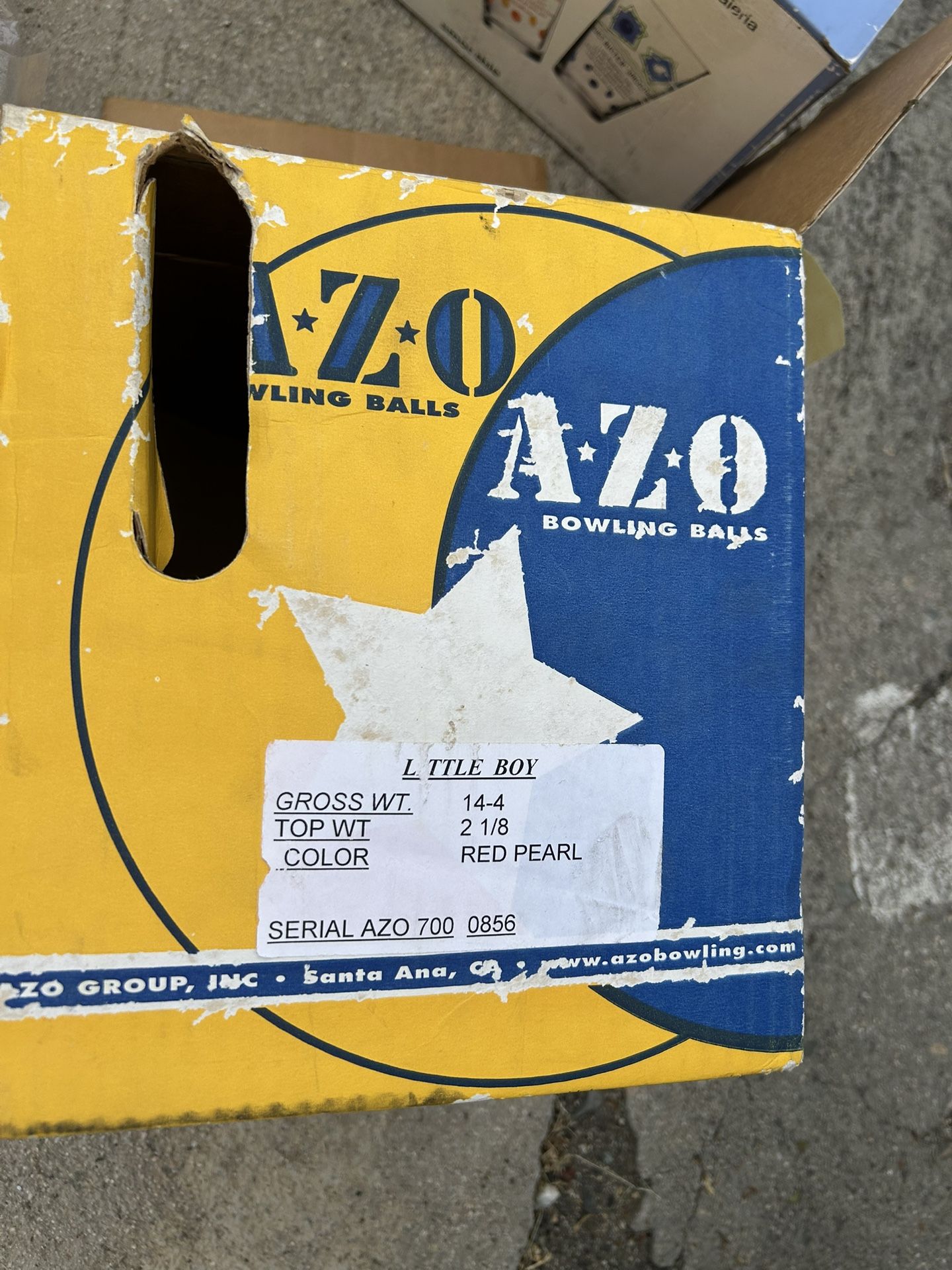 AZO Little Boy Bowling Ball - Need Drill Holes