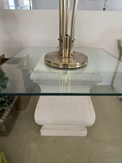 Three glass side tables (Moving Sale)