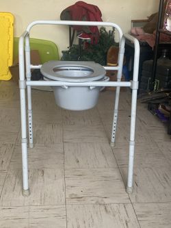 Bedside Commode with Bucket — $30