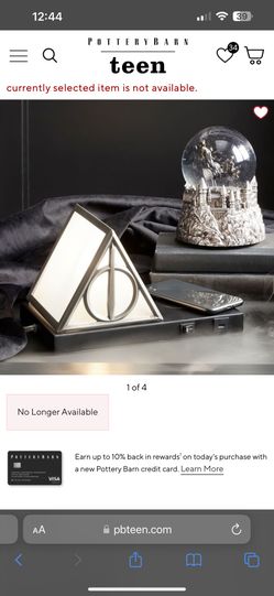 Deathly Hollows Harry Potter, Book Lamp