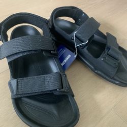 Futura Black Birkenstock Sandals 