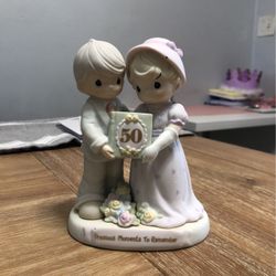 Precious Moments 50 Years To Remember Figurine Anniversary 