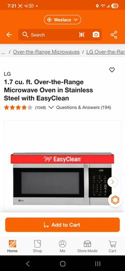 Over the stove micro