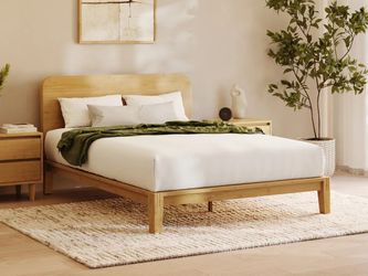 Queen Size Japanese Style Tool Free Assembly Bed Frame and Headboard, Nectar Sleep