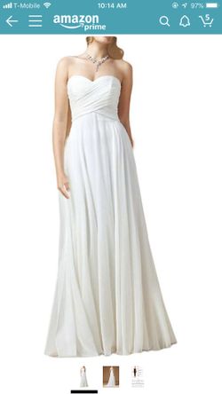 White wedding dress (reception)