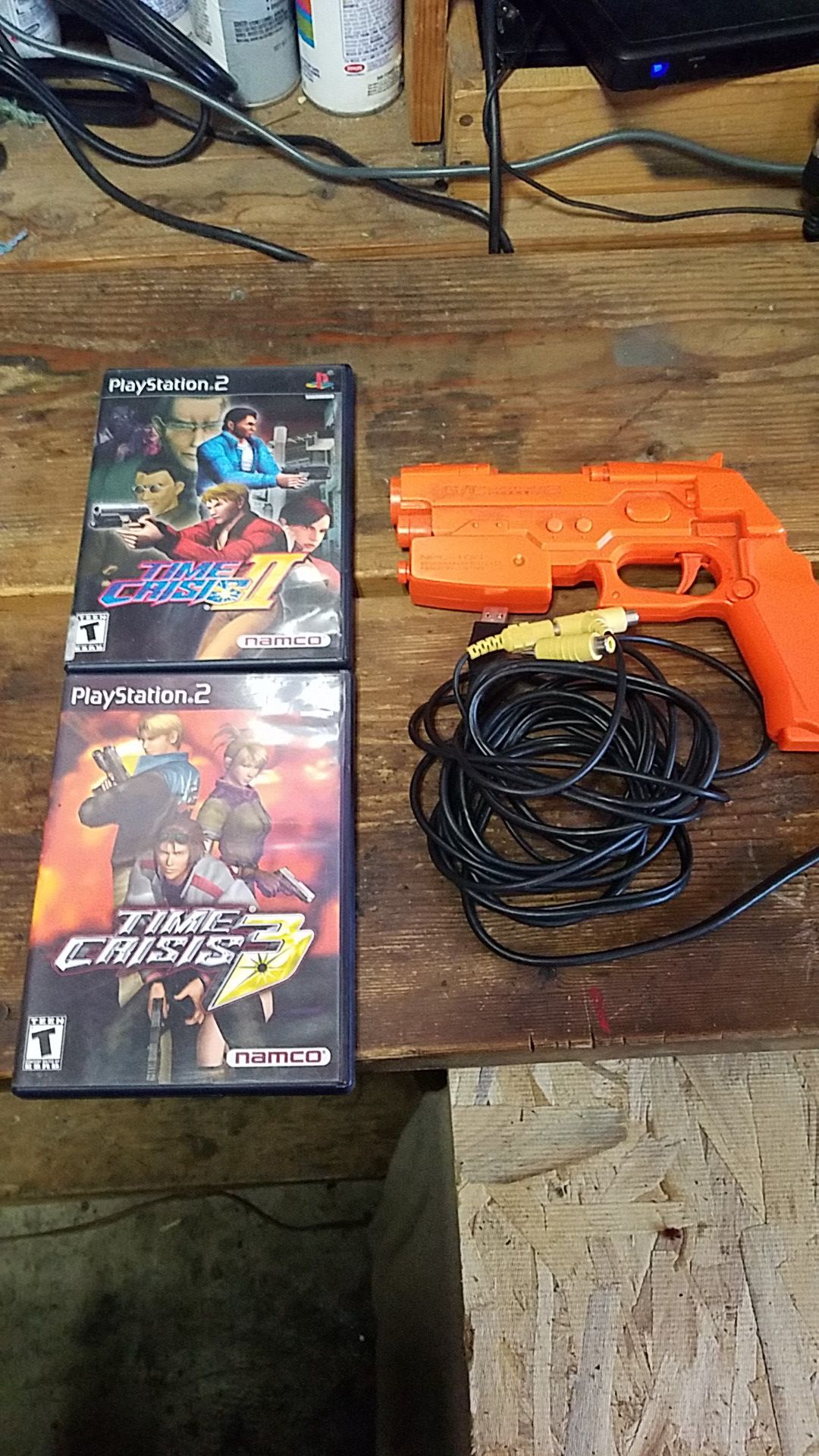 Time crisis games with guncon for ps2