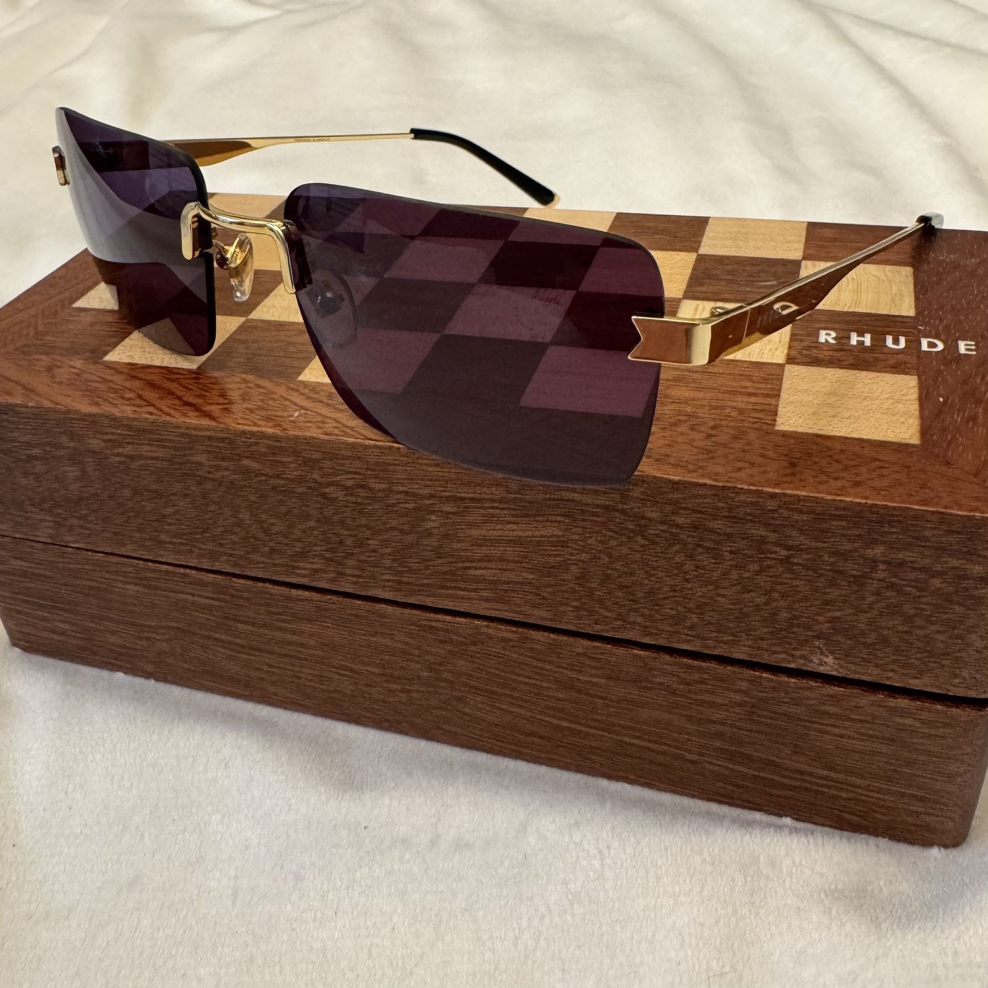Rhude New Money Rimless Sunglasses