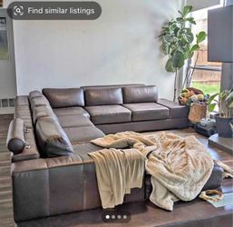 Leather sofa