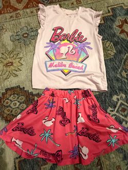 Barbie Malibu Beach Girls Top and Skirt Set