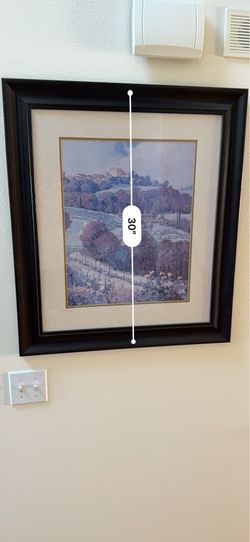 Framed Tuscan Countryside / Vineyard Landscape Print