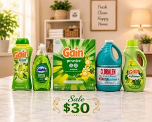 🧺 Gain Laundry & Cleaning Essentials Bundle – Brand New! 🌿✨