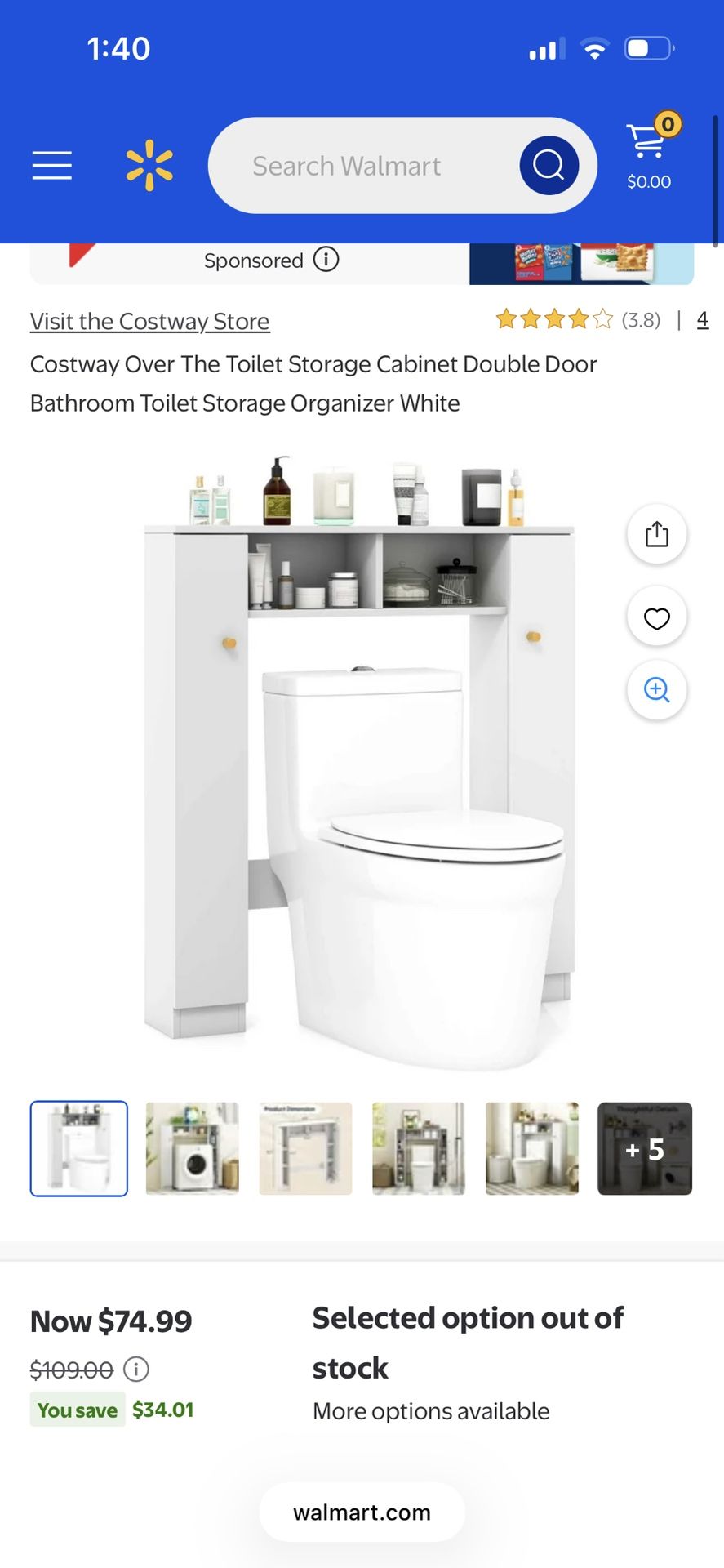 Bathroom storage
