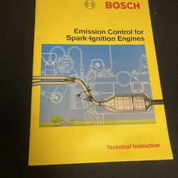 1987 Bosch Emission Control For Spark Engines, Technical Instructions