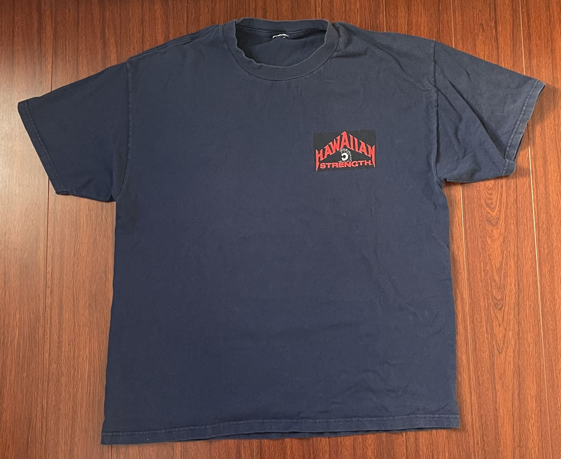Vintage Hawaiian Strength T-Shirt Mens XL Navy ‘Hanohano’ 90s