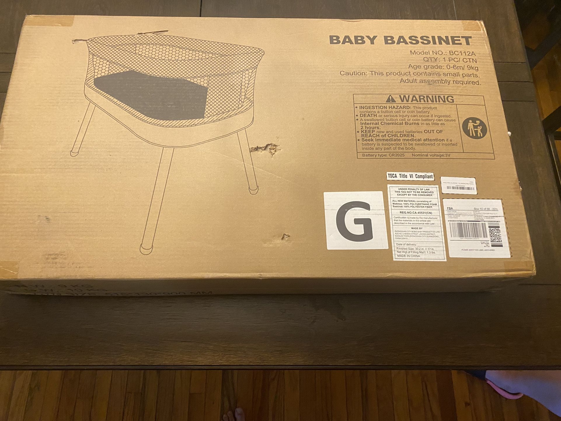 Baby Bassinet- In Unopened Box
