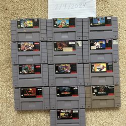 Super Nintendo Games (Different Prices)