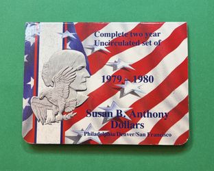 Complete Uncirculated Coin Set of Susan B. Anthony Dollars