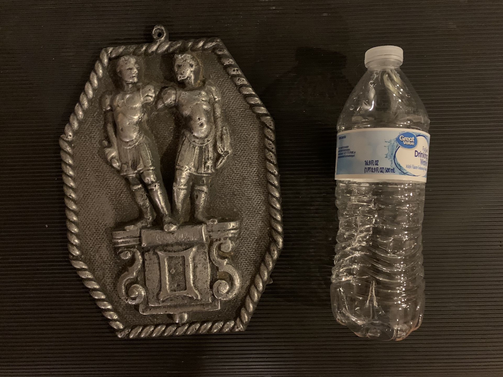 Gemini Zodiac Solid Aluminum Plaque Wall Plate Art