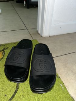 Gucci Black Slide Men Platform